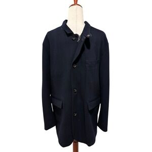 Brooks Brothers Loro Piana Storm System Brookstorm‎ Overcoat Navy Men's Large